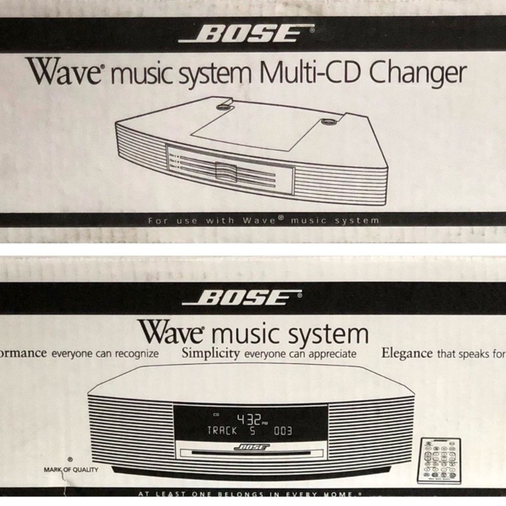 Brand New Bose Wave Music System III with Multi-CD Changer - Titanium Silver